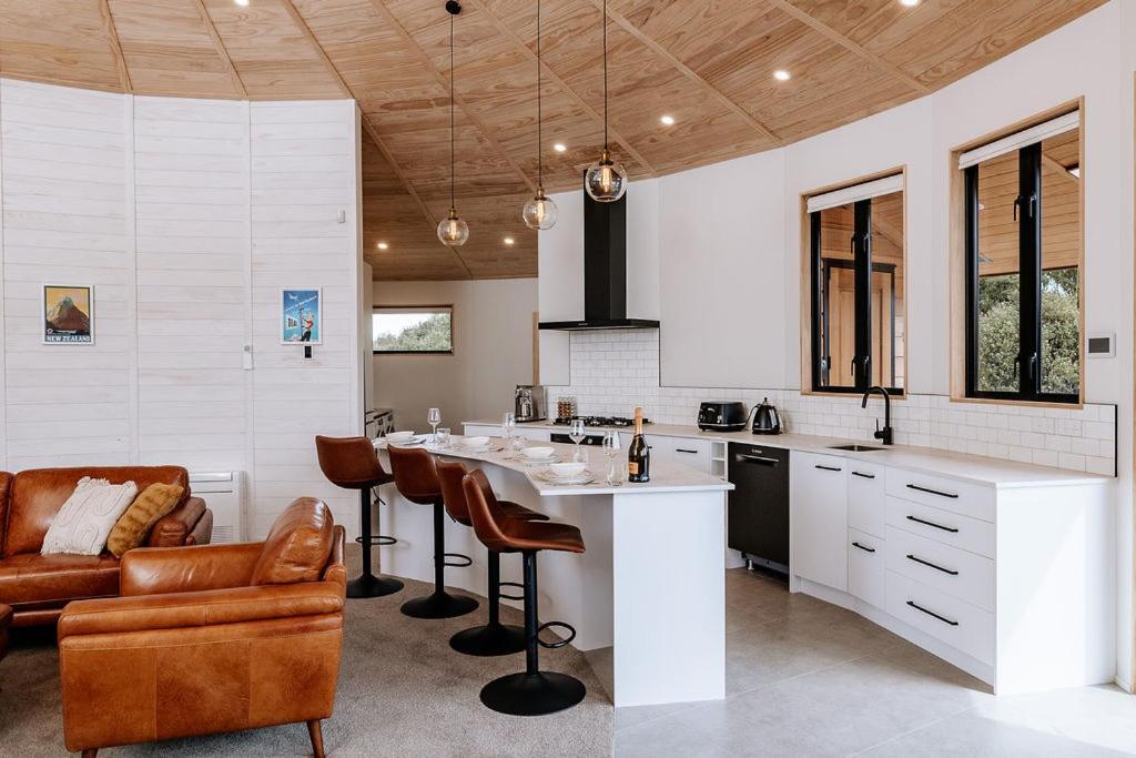 Kaho - Ohakune Holiday Home With Spa ภายนอก รูปภาพ