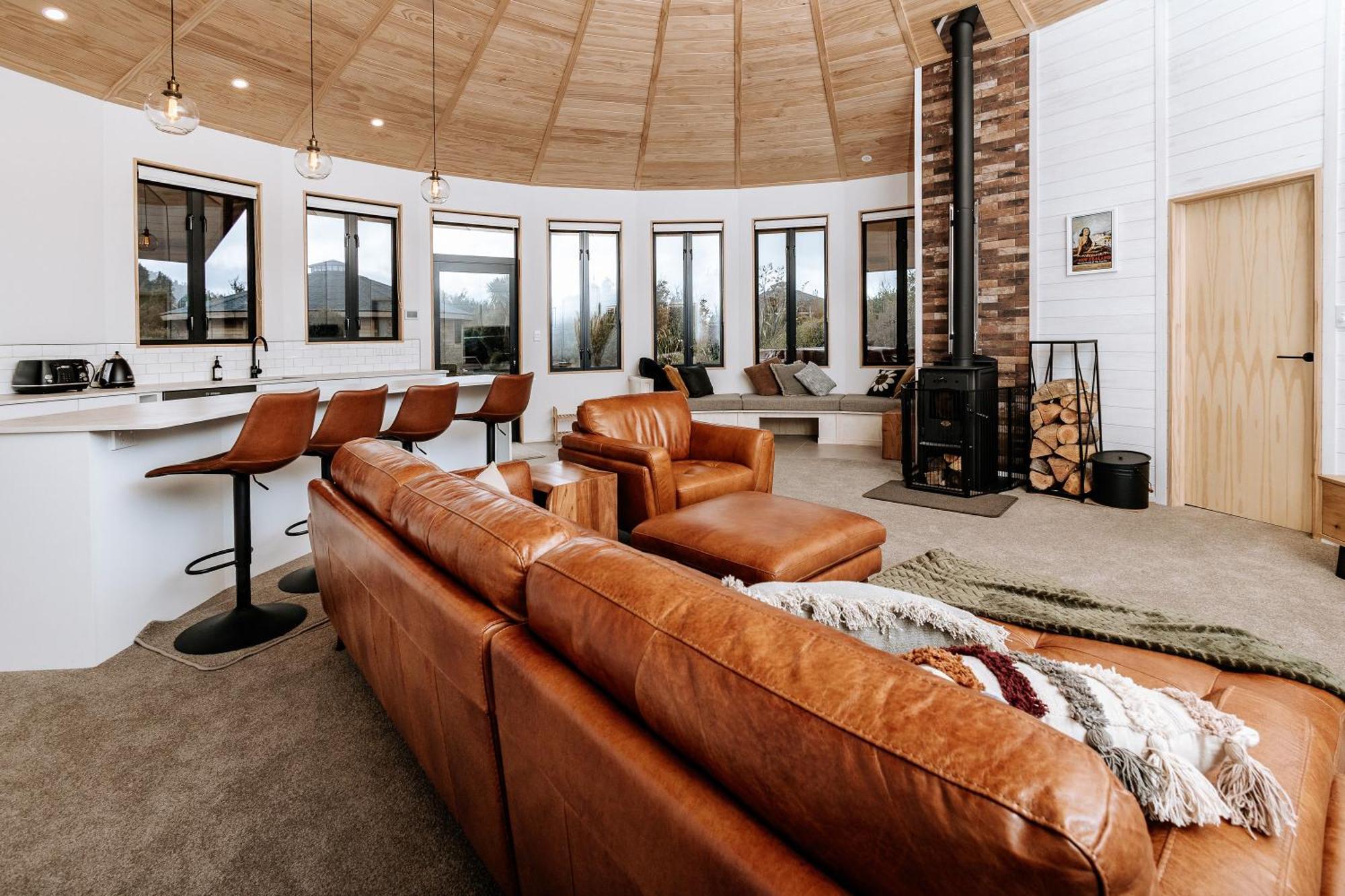 Kaho - Ohakune Holiday Home With Spa ภายนอก รูปภาพ